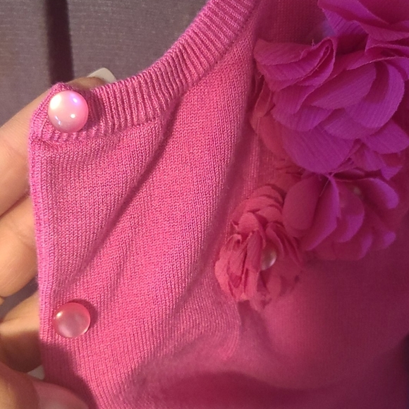 Cable & Gauge pink Cardigan - Picture 5 of 5